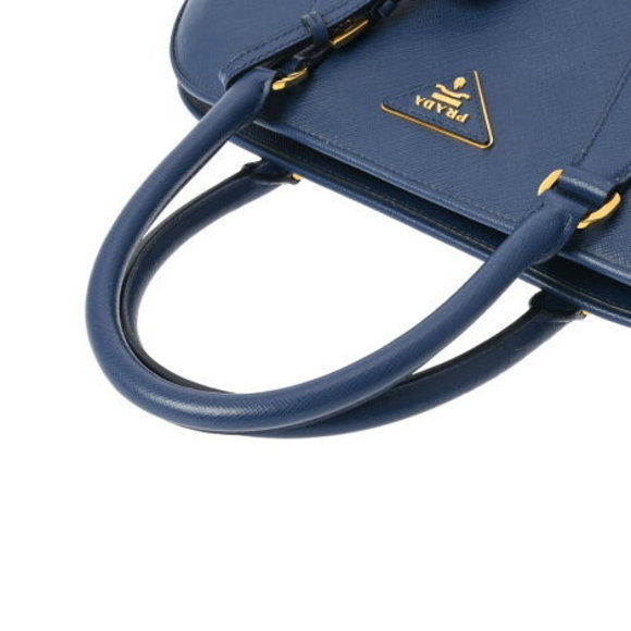 PRADA Blue Saffiano Tote Bag - Picture 3 of 12